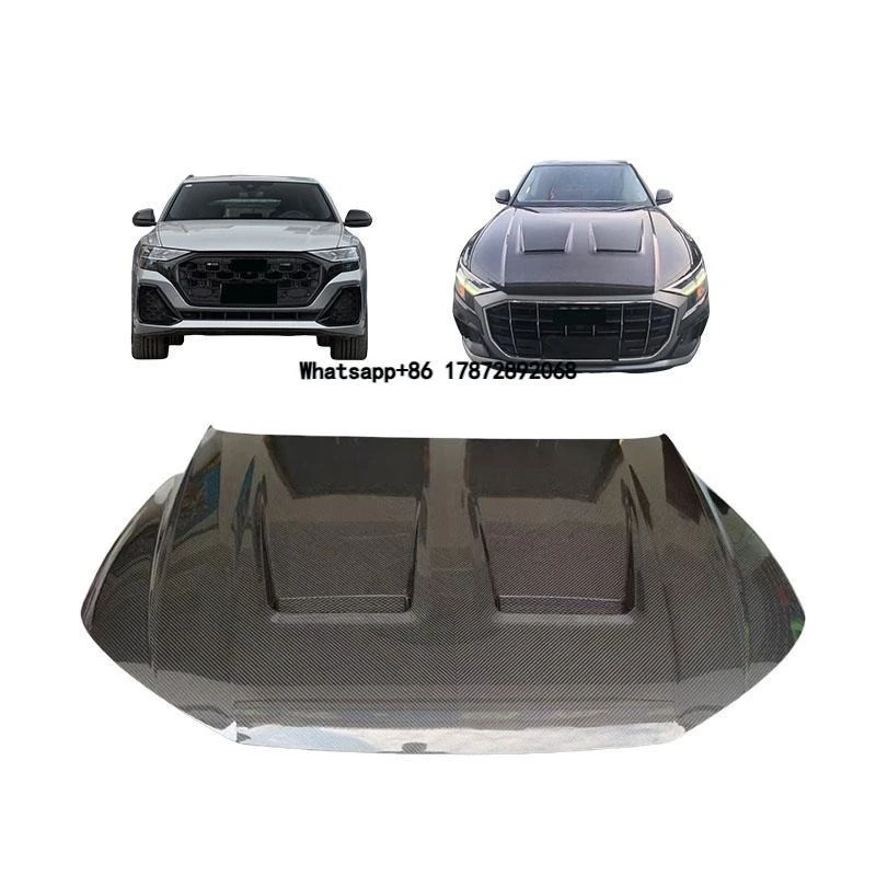 

2025 New MSY Style Perfect Fitment for Q5 2018-2024 Dry Carbon Fiber Facelift Hood Bonnet Lightweight Engine Cover