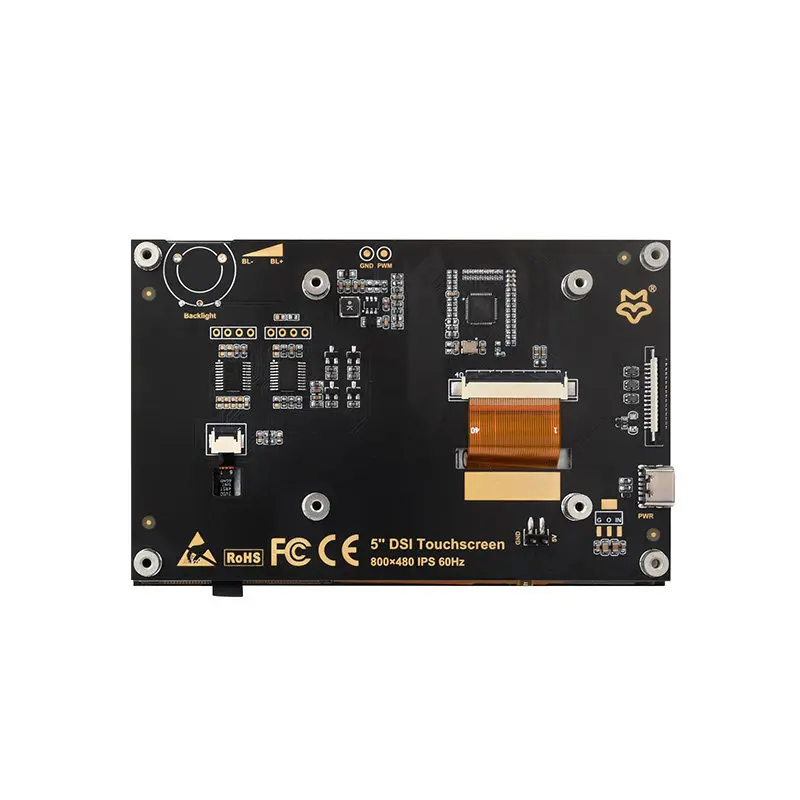 Luckfox 5 Inch DSI HD Touchscreen,178° Wide View Angle,Plug and Play One Cable Low Power IPS Display Module