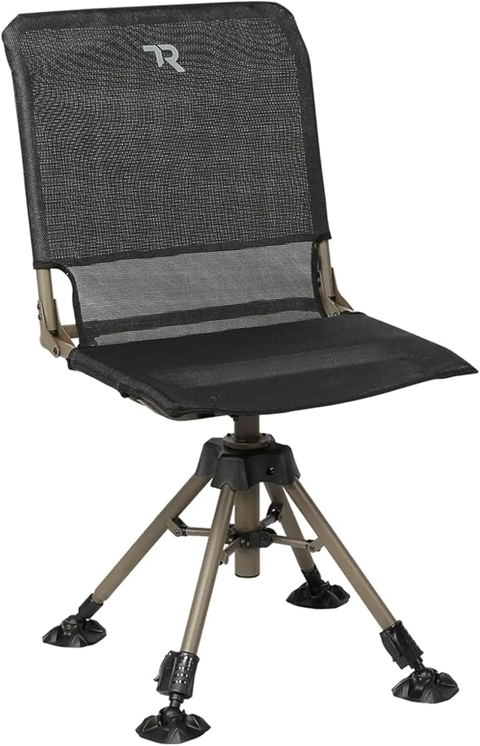 

360° Silent Swivel Hunting Chair, 400lbs Capacity Adjustable Height Folding Seat for Blinds