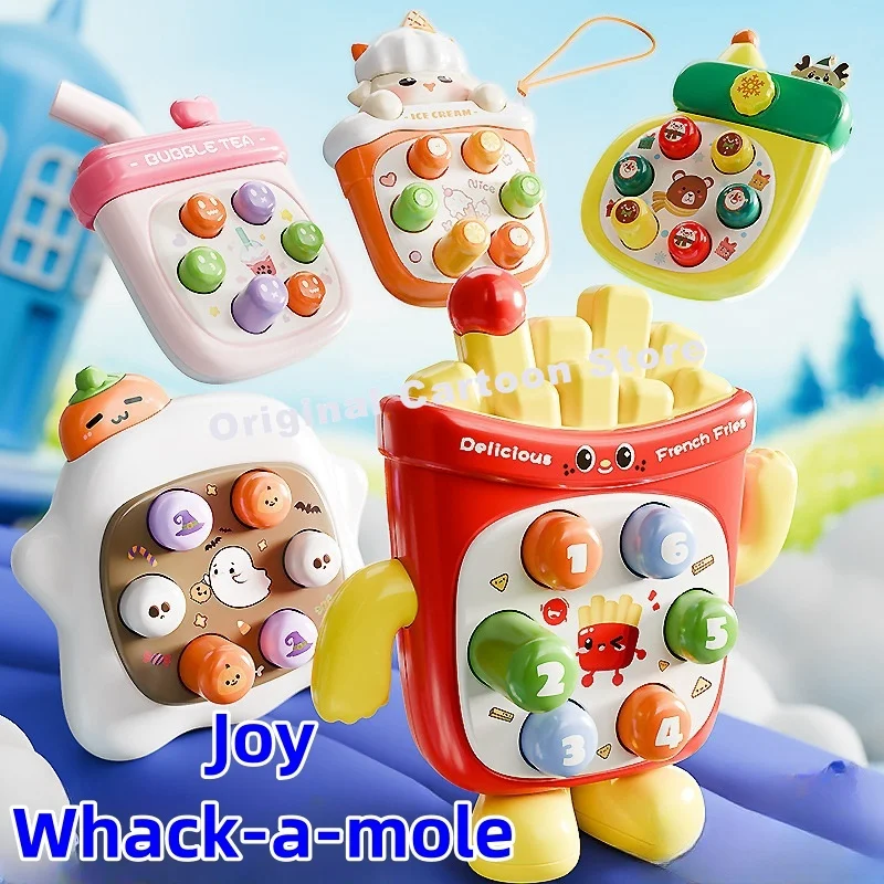 Hello Kitty Sanrio Kuromi Palm Mini Whack-a-mole Press Music Baby Early Education Puzzle Old Baby Finger Press Toy Child Gift