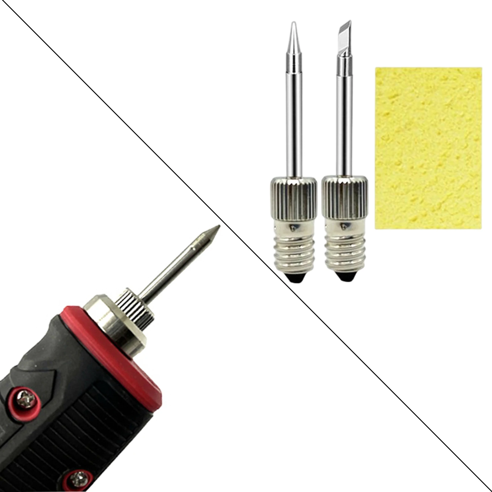 3 punte di saldatura per saldatura in ottone pz/set punte di saldatura per saldatura di sostituzione della testa per strumenti di punte di saldatura dell'interfaccia E10