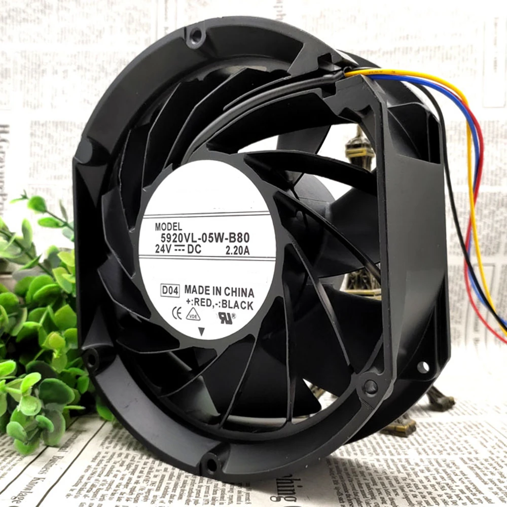 مروحة تبريد 5920VL-05W-B80 DC 24V 2.20A 17 سم 17251 172x150x51 ملم 2/3/4-سلك