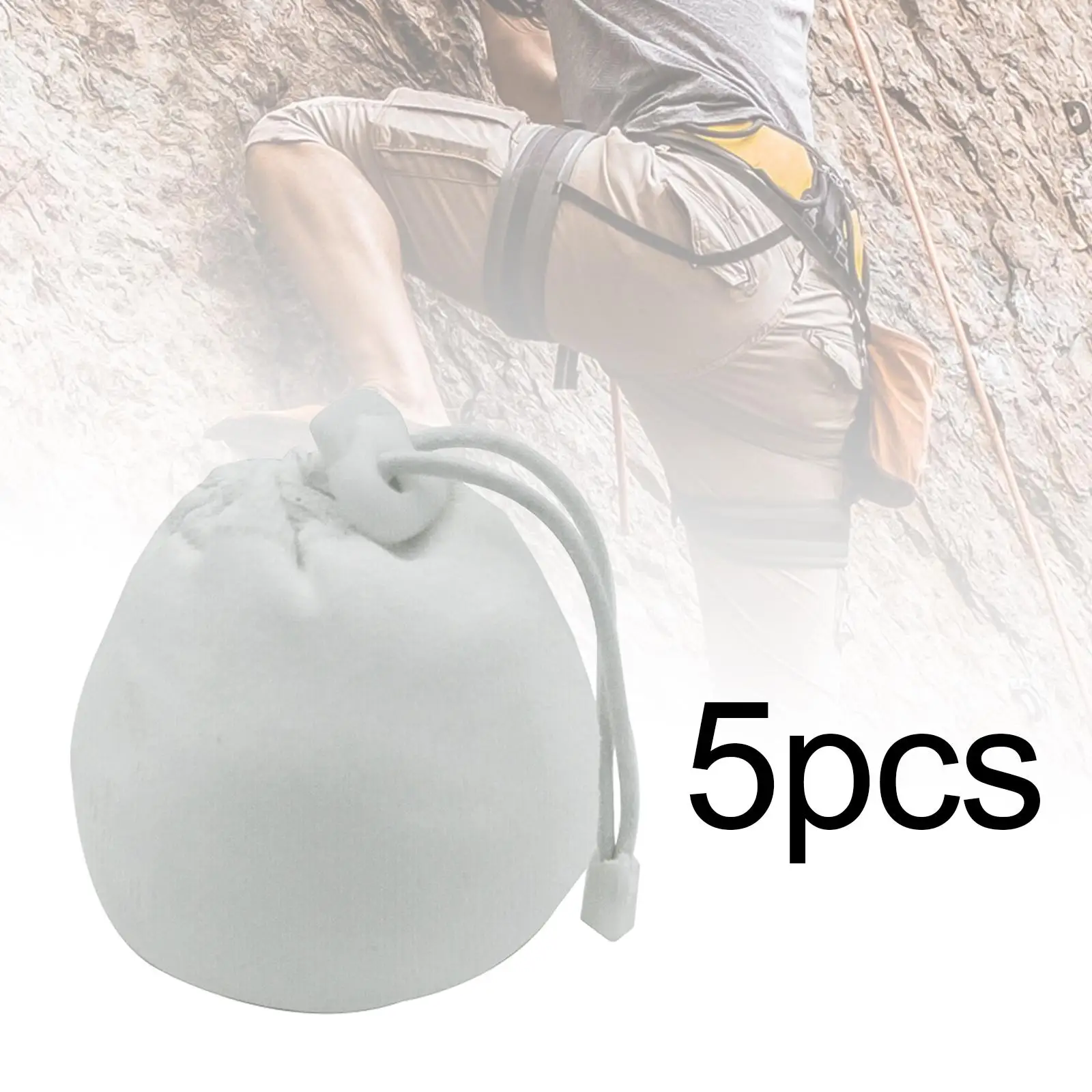 Sacchetto per palline di gesso 5x sacchetto per polvere antiscivolo per allenamento arrampicata su roccia allenamento sportivo sollevamento pesi