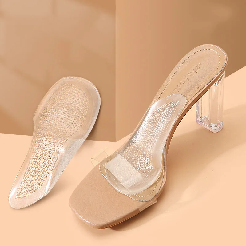 2 Pairs Silicone Gel Arch Support Insoles Correct Flat Feet Prevent Foot Pain Protect Arch Insoles High Heels