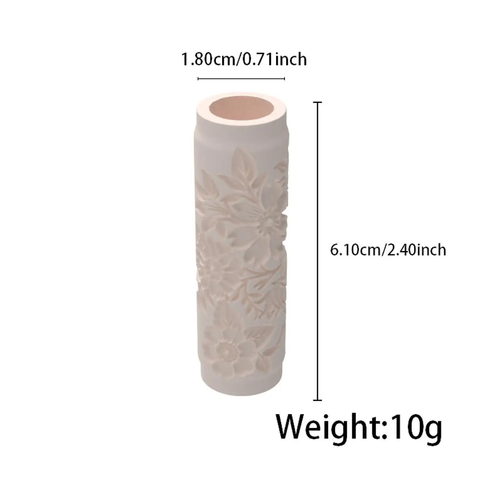 أسطوانة ملمس الطين متعددة الوظائف، هدية مثالية، قابلة لإعادة الاستخدام، أنيقة، سهلة التنظيف، أسطوانة نمط الفخار خفيفة الوزن للحرف الفنية