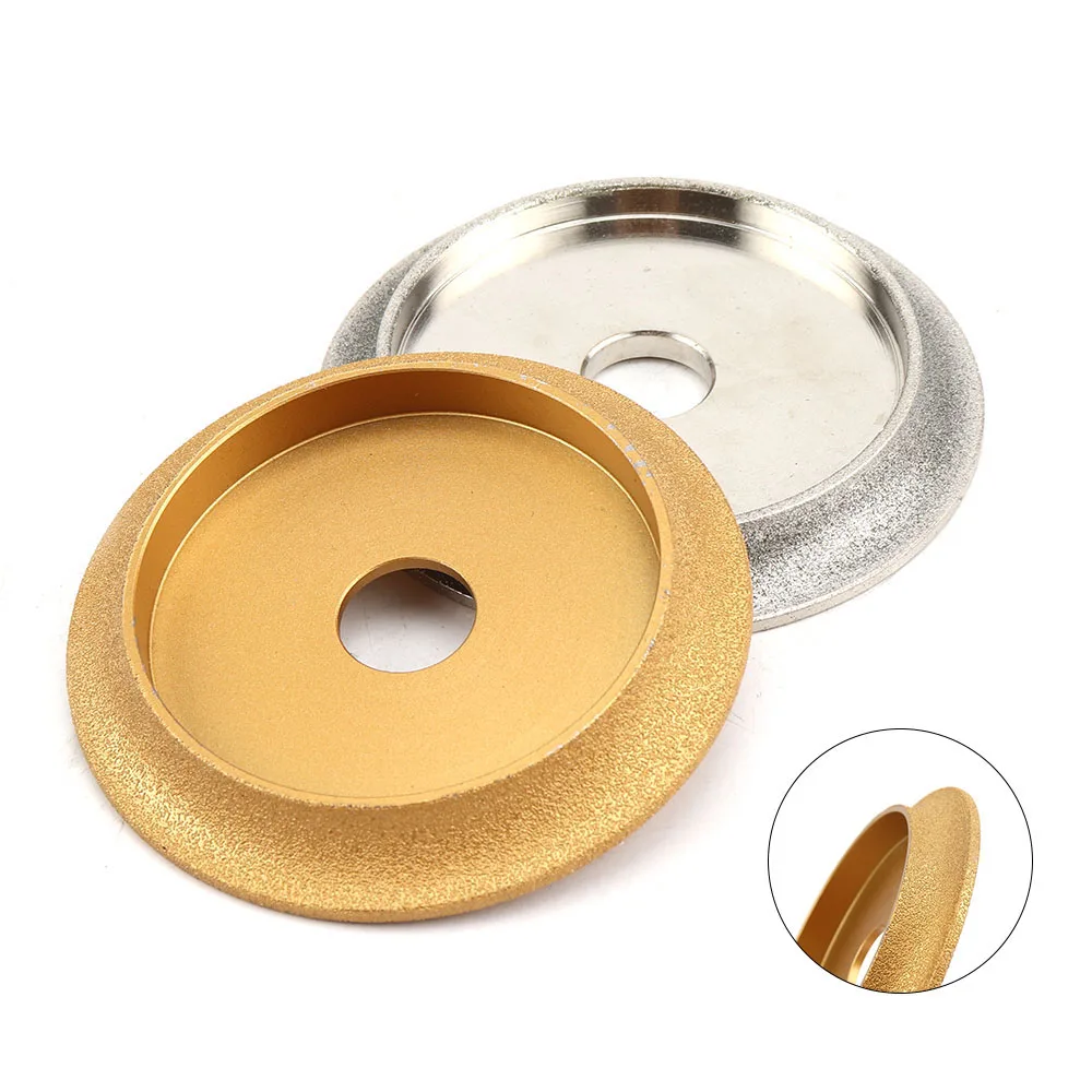 

1Pc 100mm Vacuum Brazed Diamond Grinding Wheel for Abrasive Tools Edge Profile Sanding Disc for Marble Granite Ceramic Glass
