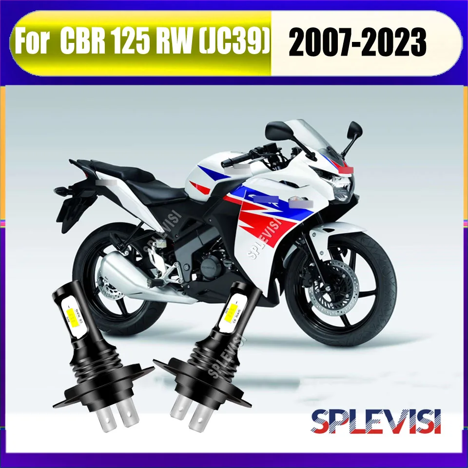

LED H7 White Headlights -Wireless & 1:1 Size 10 Mins install For Honda CBR 125 RW (JC39) 2007 2008 2009 2010 2011 2012 2013-2023