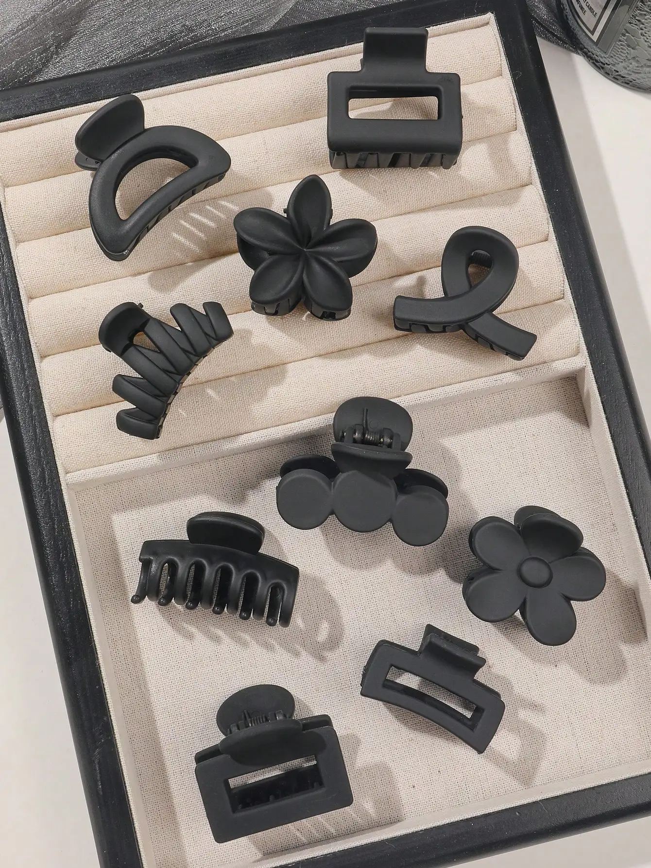 10 Stück mehrfarbige kleine Haarklammern, niedliche Blumen, rutschfeste Kieferklammern, 5 Stile, Bananenklammern, Haarschmuck für Frauen und Mädchen – Detail 27