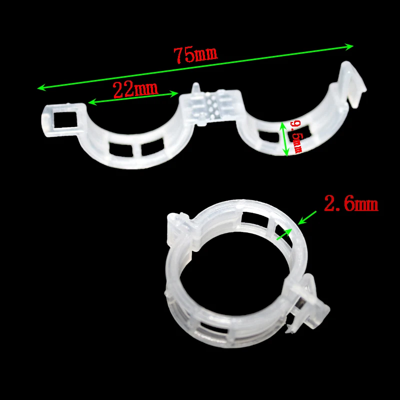 Plastic Plant Supports Flower Stand Garden Twist Ties Tomato Plant Clips Vines Plastic Trellis Clips Drawstring pouches Kit