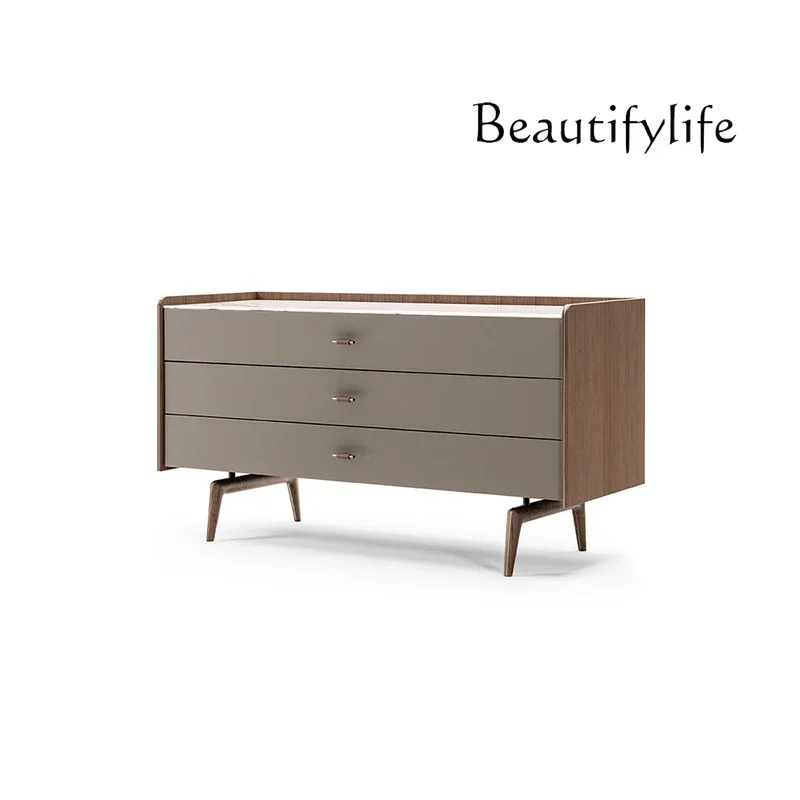 XX Italian Chest Bedroom Multi-layer Storage Cabinet Large Drawer Simple Modern Chest Villa Furniture Customization