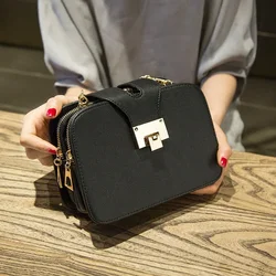 Female bag wholesale Korean fashion female bag chain bag three-layer clip bag female bag factory direct messenger bag