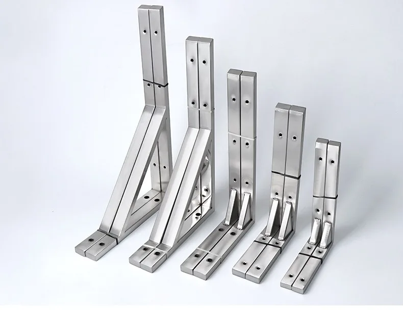 2 Stück Verstärkte Edelstahl-Dreieckshalterungen mit Schrauben DIY Regal-Eckverbinder für Marmortisch-Arbeitsplatten – Detail 21