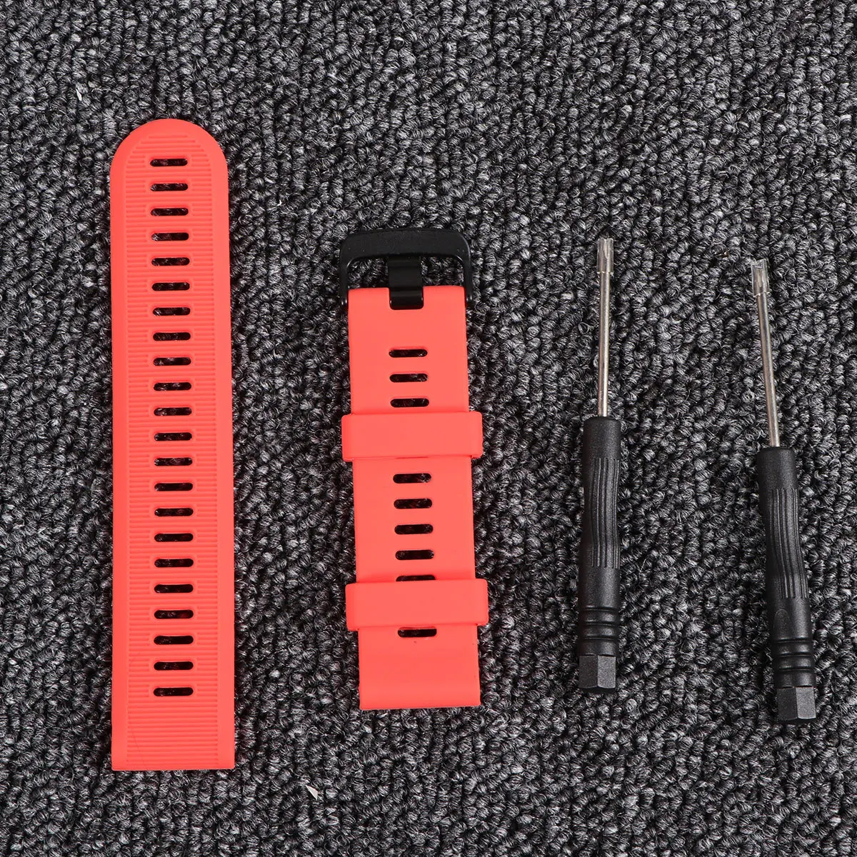

Silicone Red Pc Hard Rubber Watch Band Durable Lightweight Adjustable for Forerunner 945 935 Breathable Watch Strap