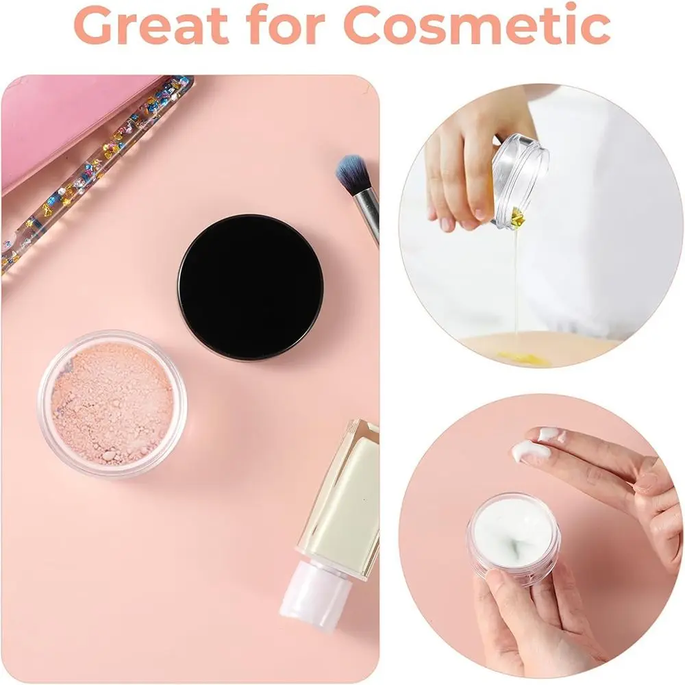 

10ML/20ML/30ML Refillable Loose Powder Containers Reusable Empty Loose Powder Compact Plastic No Leak Travel Powder Container