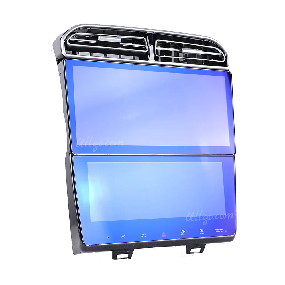 12 Inch Android Car DVD for Ford Edge 2009-2014 + 10.25 Inch LCD Digital A/C Touch Display