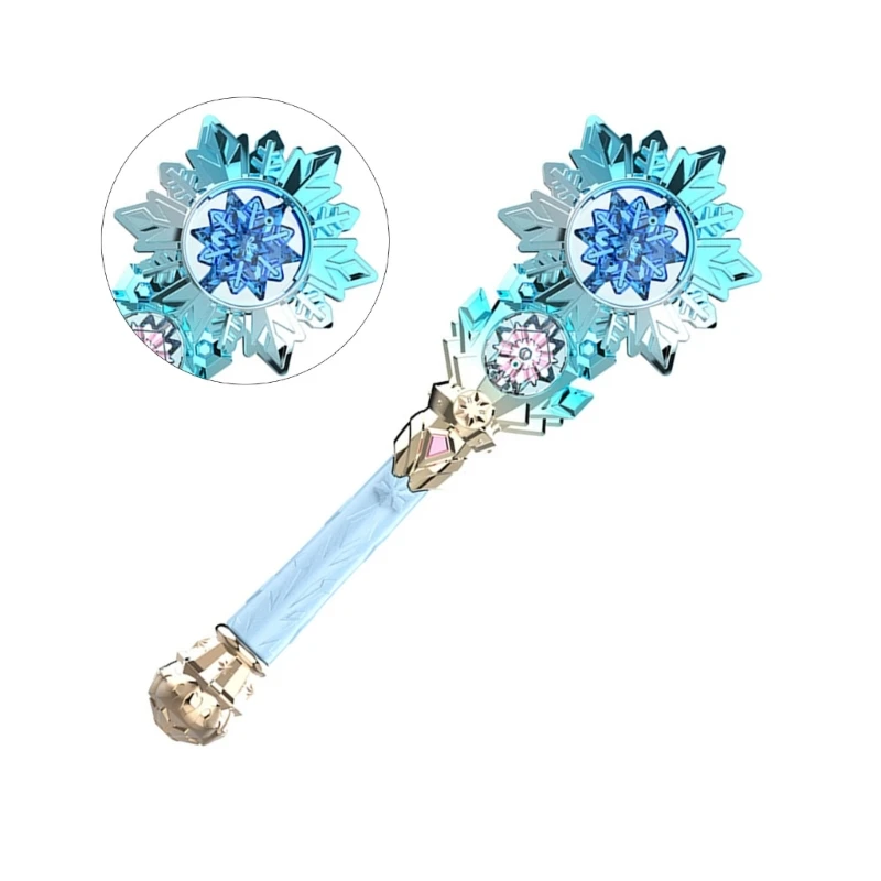 Thắp sáng cây gậy thuật LED SnowQueen Wand Child Holiday Festival Party Supplies