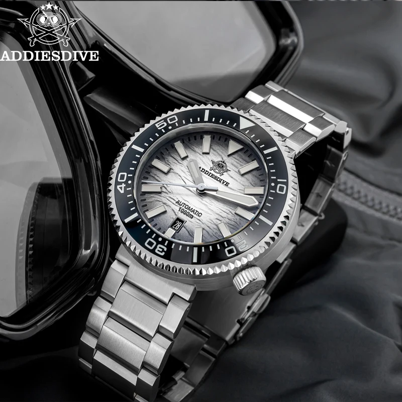 ADDIESDIVE 1000m Men Diver Watches Sapphire Glass Super Luminous 46MM Automatic Mechanical Watch Luxury AD2069 Relogio Masculino