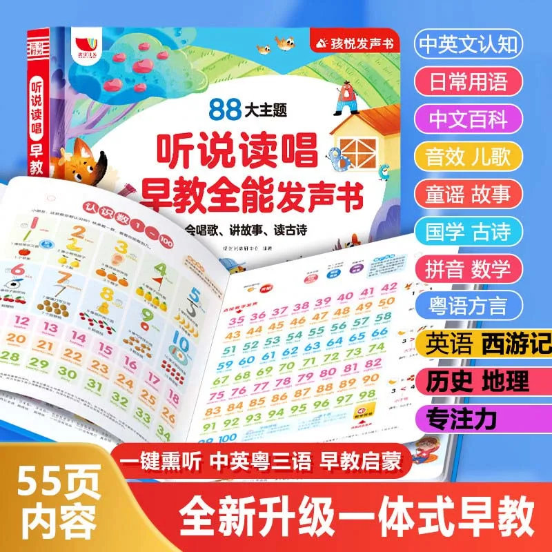 Children's Song Audiobook, Early Childhood Education, Pinyin, Literacy & Language Enlightenment, Parent-child Interaction