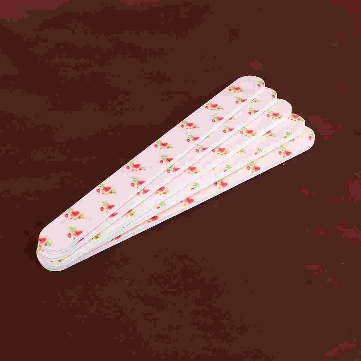 

20Pcs Double-Sided Finger Nail File Boards Printed Board Nail Buffers Manicure Pedicure Accessories