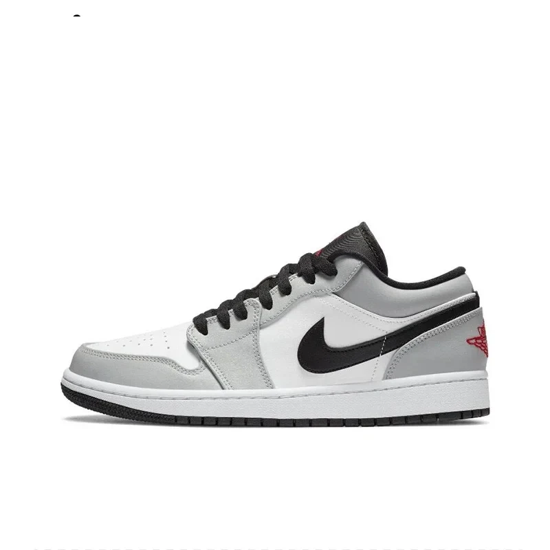 

Original Air Jordan 1 "Light Smoke Grey"For Men's Trend Retro Non-Slip Low Top Retro Basketball Shoes Sneakers 553558-030