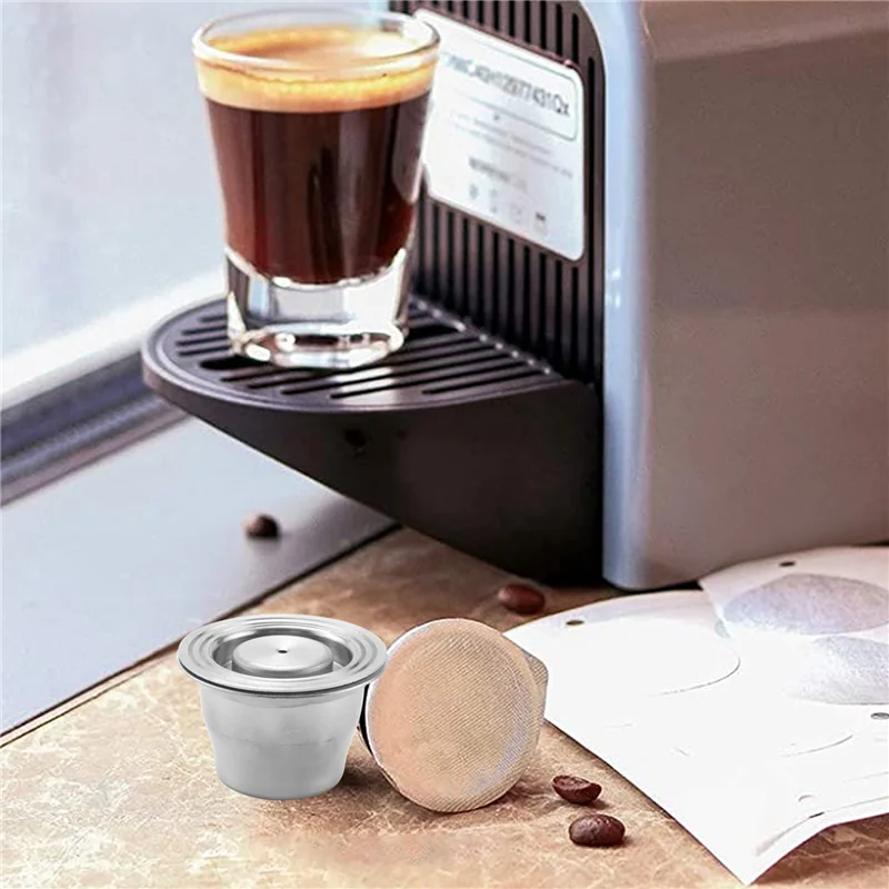 كبسولة قهوة ABXF، كبسولات نسبرسو قابلة لإعادة الملء، قابلة لإعادة الاستخدام، كبسولة قهوة اسبريسو من الفولاذ المقاوم للصدأ