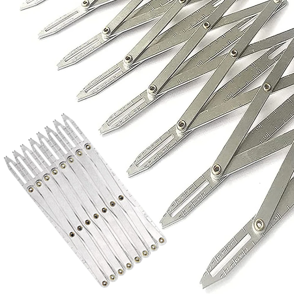 Expanding Sewing Gauge Aluminum Buttonhole Spacer Expanding Crafting Sewing Gauge Ruler Multifunctional Measuring Marking Tool