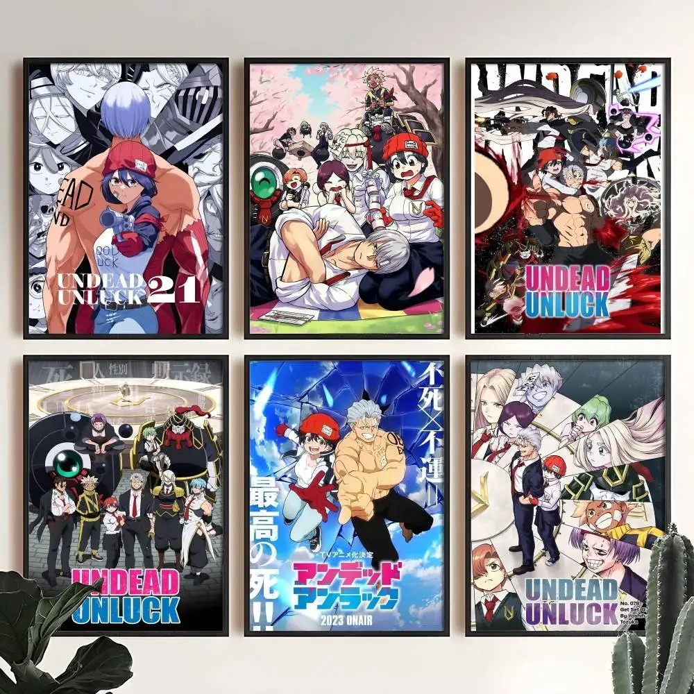 

Hot-blooded Anime U-Undead UnluckS Poster Wall Art Print Art Suitable For Living Room Bedroom Bar Parlor Home Decoration Gift