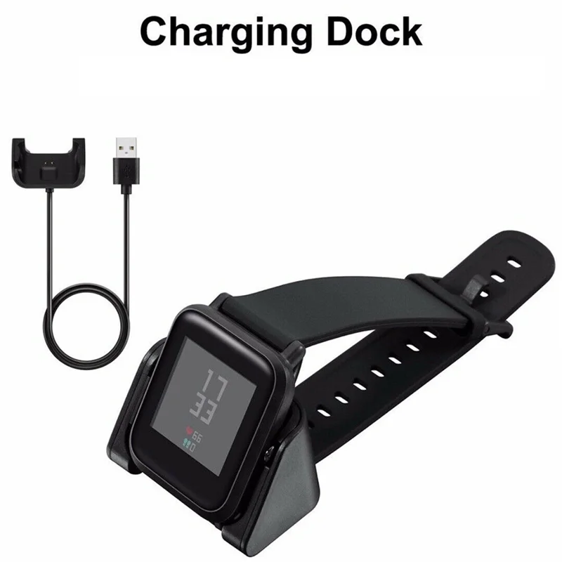 

【Електронные аксессуары】 2X магнитное зарядное устройство, док-станция, подставка для зарядного кабеля для умных часов Amazfit Bip A1608