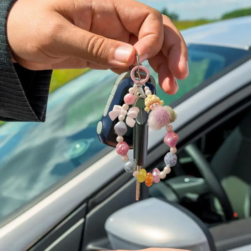 Cell Phone Charm Multipurpose Phone Case Charm Decorative Backpack Charm Cute Beaded Phone Strap Bag Pendant Dolls For