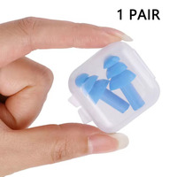 A Pair of Soft Silicone Earplugs for Adults and Children Waterproof Swimming and Diving Ear Protectors Noise Proof Earplugs