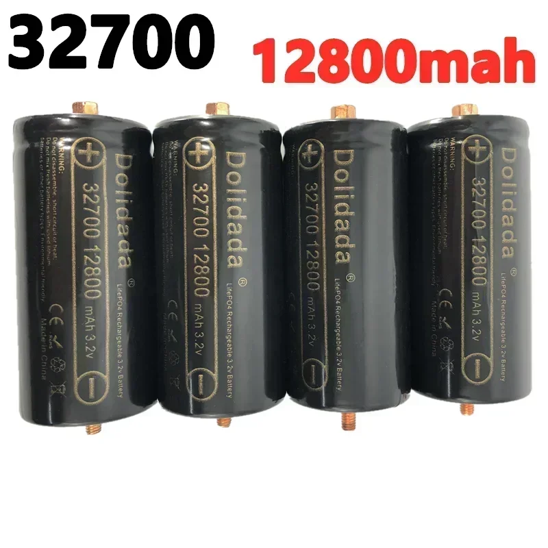 Original 32700 12800mAh 3.2V Lifepo4 Rechargeable Battery Professional Lithium Iron Phosphate Power Battery with Screw