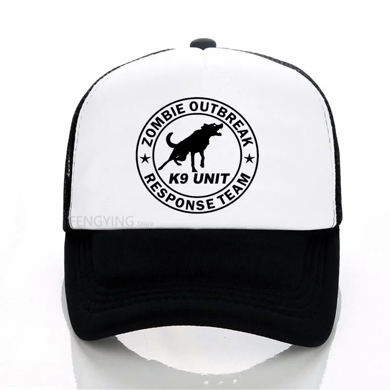 New Zombie Outbreak Response Team K9 Unit Canine Dog Zombies baseball cap summer mesh trucker hat