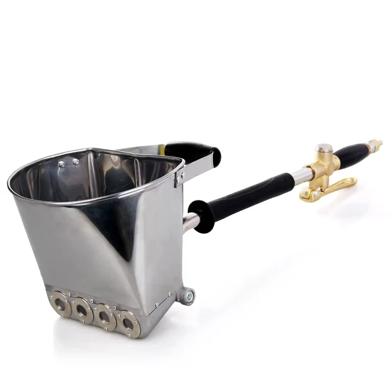 Mortar Spray Gun Wall Cement Spray Gun Plaster of Paris Hopper Spra y Gun Texturing Spray Gu n 4-Hole   Relief Painting