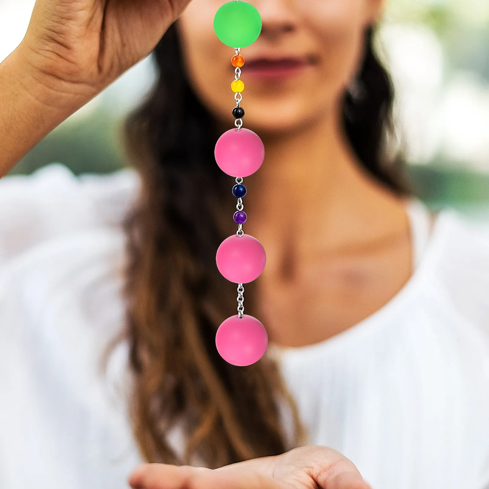 

Набор силиконовых бусин для рукоделия, 105 шт., круглые рассыпные бусины для изготовления украшений, браслетов, брелоков, материалы для бисероплетения, набор силиконовых бусин