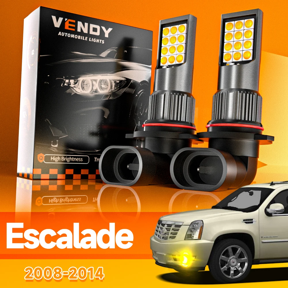 2pcs For Cadillac Escalade 2008-2014 LED Fog Light 2009 2010 2011 2012 2013 Canbus Accessories