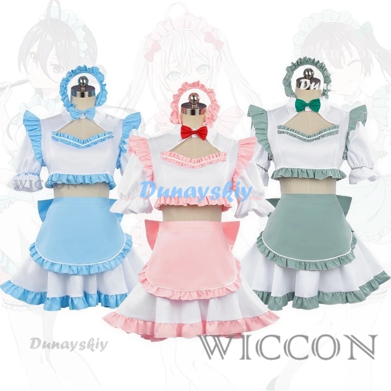 Alya Alisa Mikhailovna Kujou Cosplay Costume Maid Sometimes Hides Her Feelings in Russian Аля Алиса Set Wig Xmas