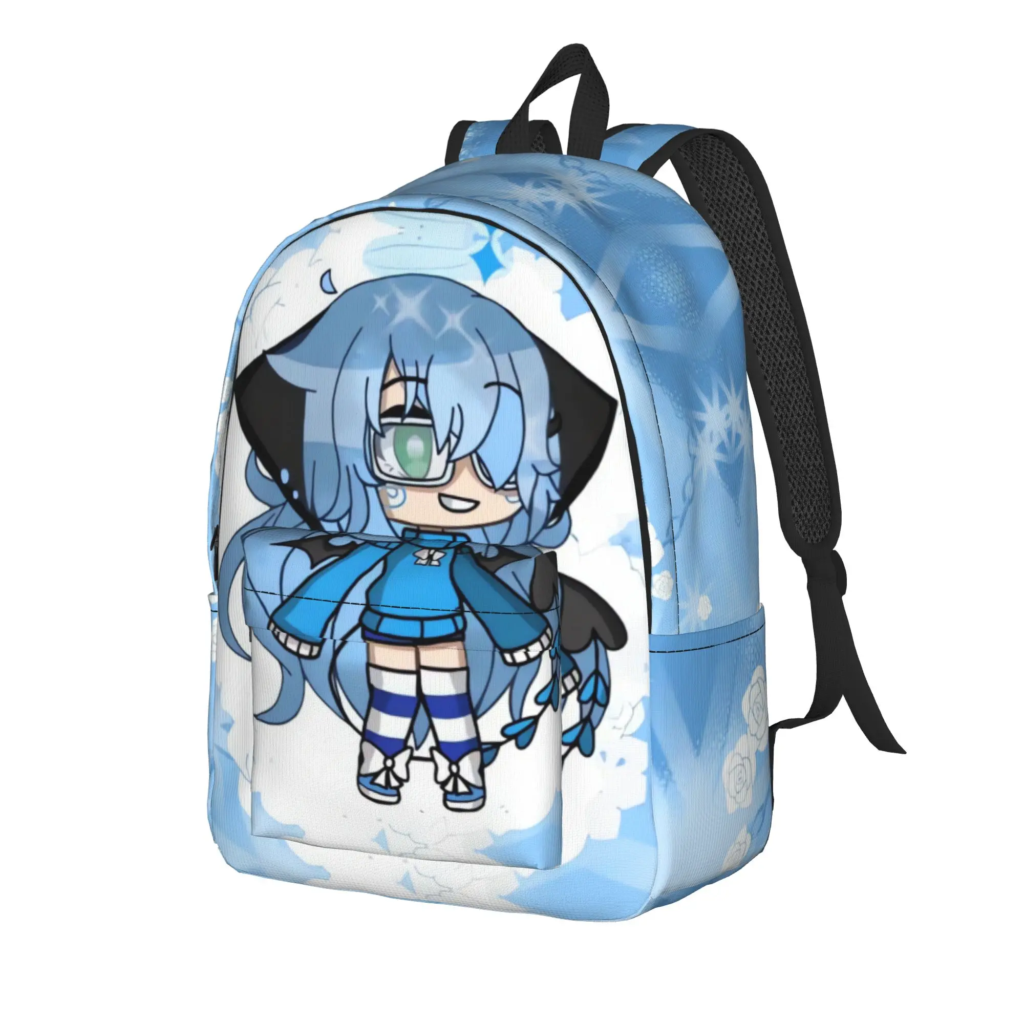Cartoon Youthful Gacha Life Backpack Teen  Breathable Backpacks Polyester Pretty High School Bags Cycling High Quality Rucksack