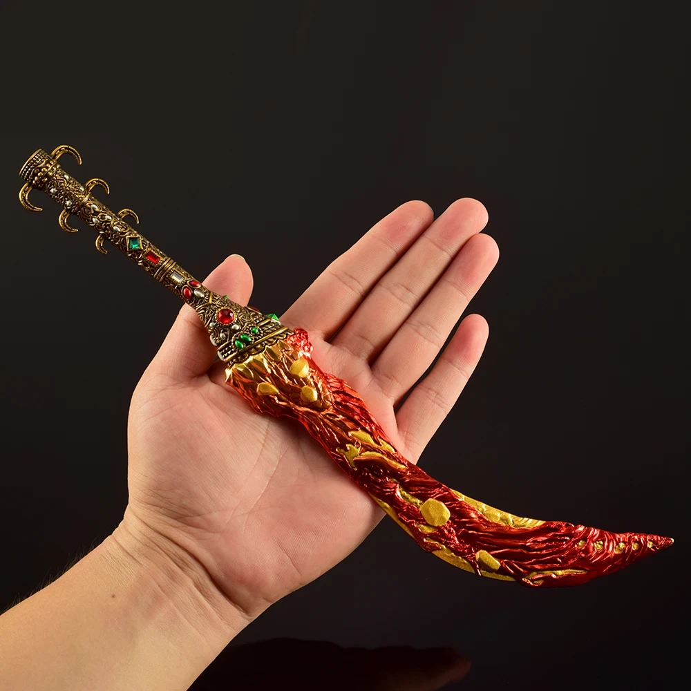 Couteau de lave frais périphérique d'itinéraire d'âme de 30cm avec diamant épée gravée en 3D cadeau pour garçon épées modèle décoration de bureau jouets Anime