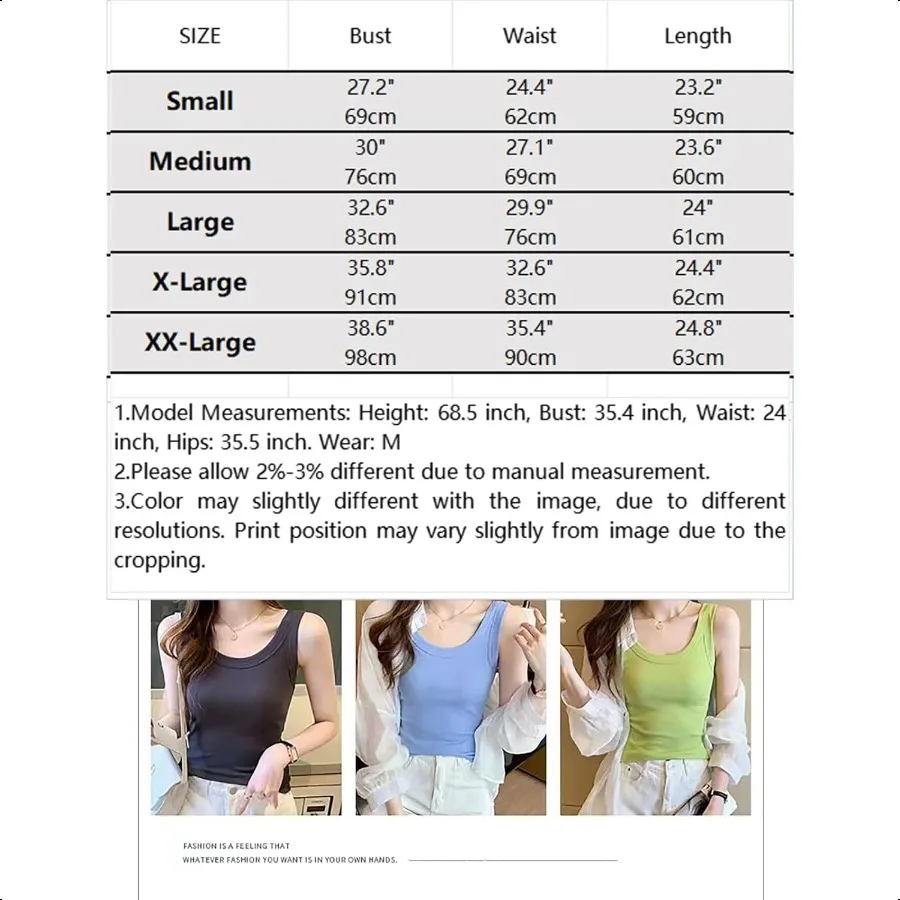Womens Ribbed Tank Tops Plain Summer Scoop Neck Basic Slim Fitted Sleevel Camis S2XL