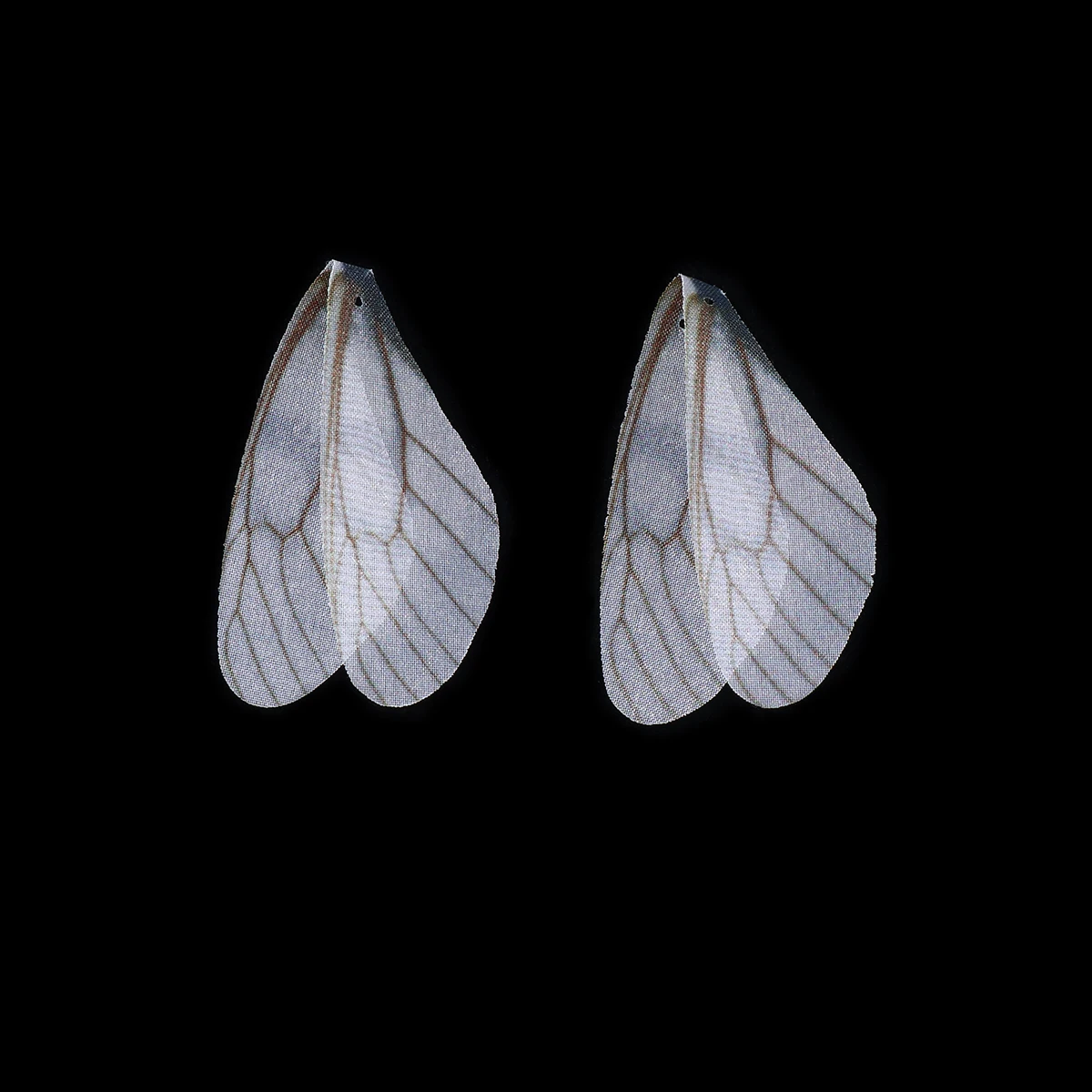 

20 Pcs White Dragonfly Wings Hanging Decoration Artificial Earrings Accessories Decors Fake Miss
