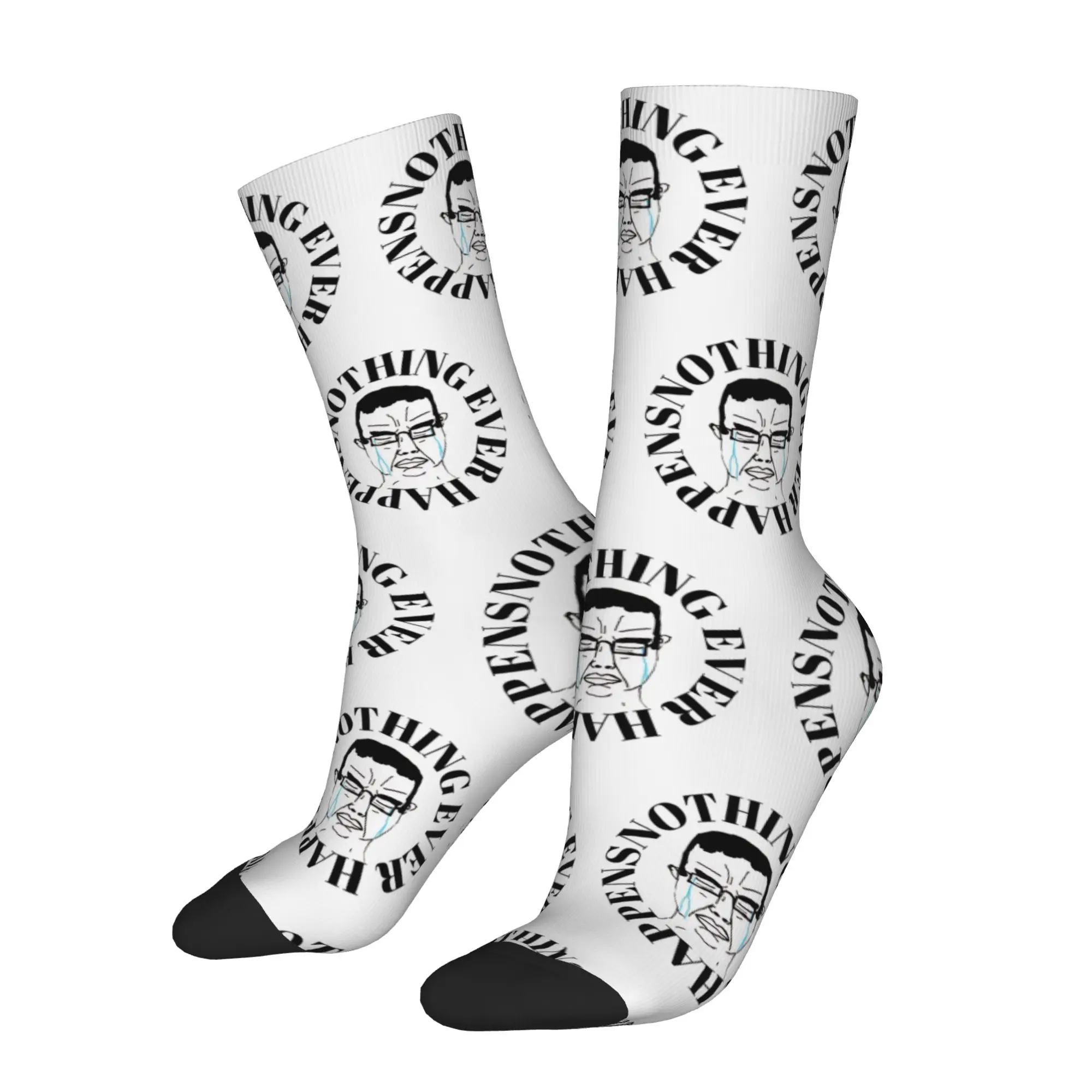 Wojak Soyjak Chudjak Chud  Crew Socks for Women Men Merchandise All Seasons  Warm Long Socks Non-slip
