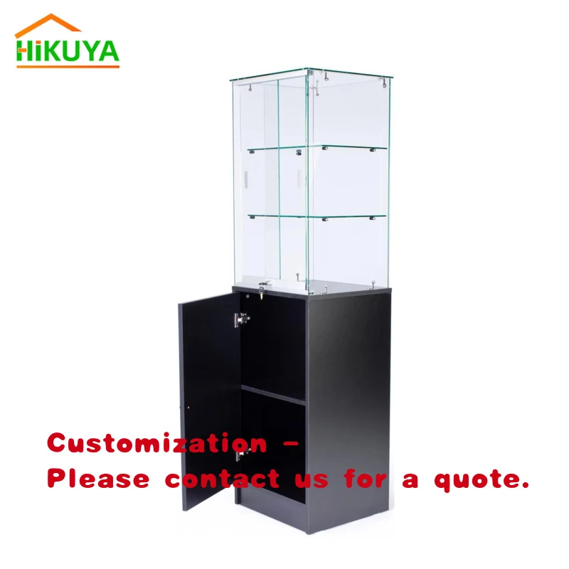 custom.High Quality 20*20*72in Jewelry Glass Display