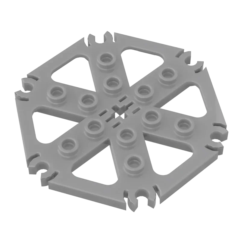 MOC 10PCS 64566 Plate Rotor Building Blocks Kit 6 Blade With Clip Studs Bricks Funny Toys Adults Boys Special Day Birthday Gift