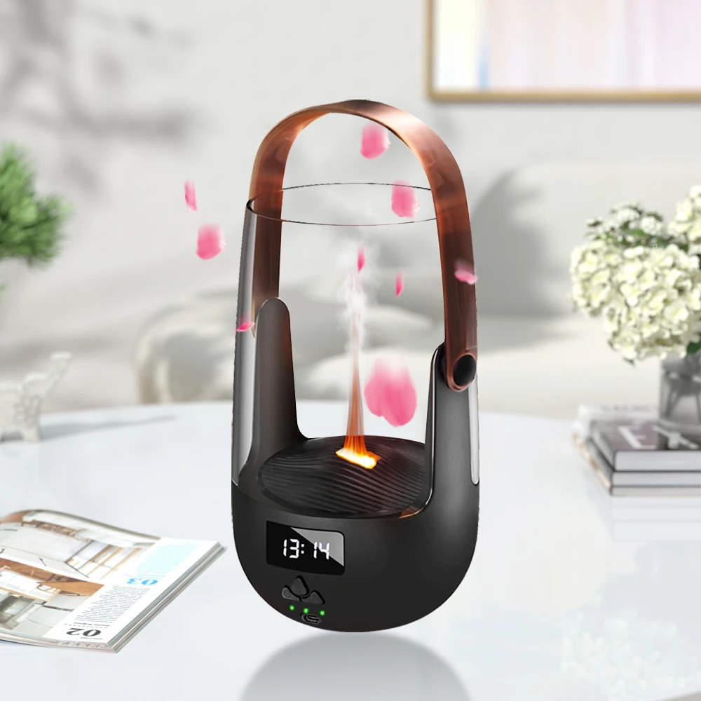 

Enchanting Vintage Atmosphere 200ML Flame-Design Diffuser with Smart Safety Features & Customizable Aromatherapy Sessions