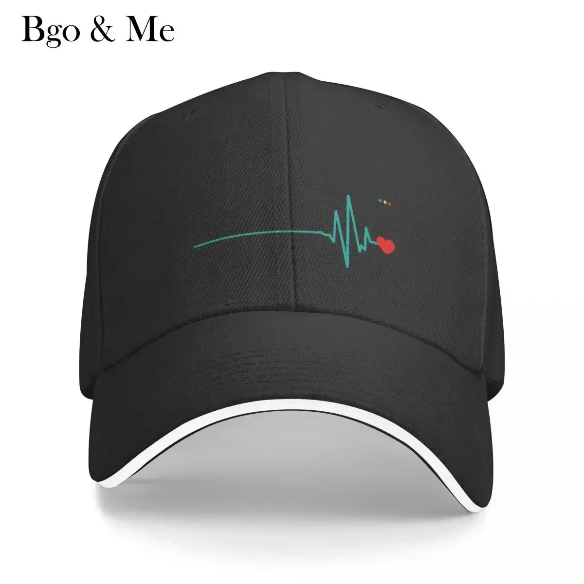 2023 New The Beat Goes Heart Attack Survivor Recovery Cardiac Arrest Baseball Cap Luxury Brand Sun Hat Hat For Men Women's