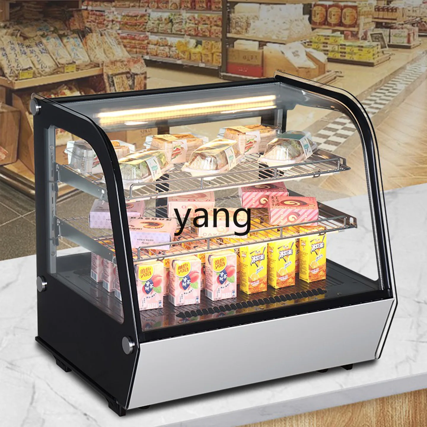 cx refrigerated display cabinet convenience store deli cake dessert crisper drinks