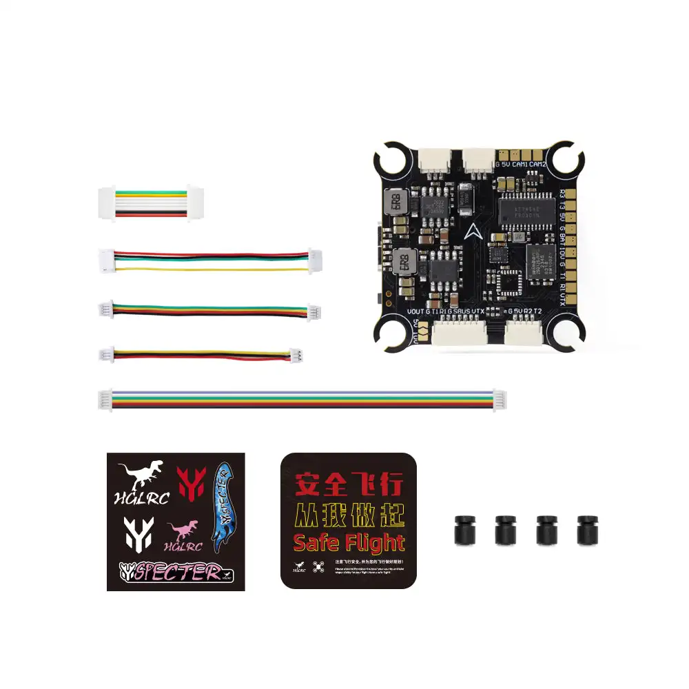 

Контроллер полета HGLRC F405 8S V1 (ICM42688P) 30,5*30,5 мм для FPV Drone DIY Запчасти