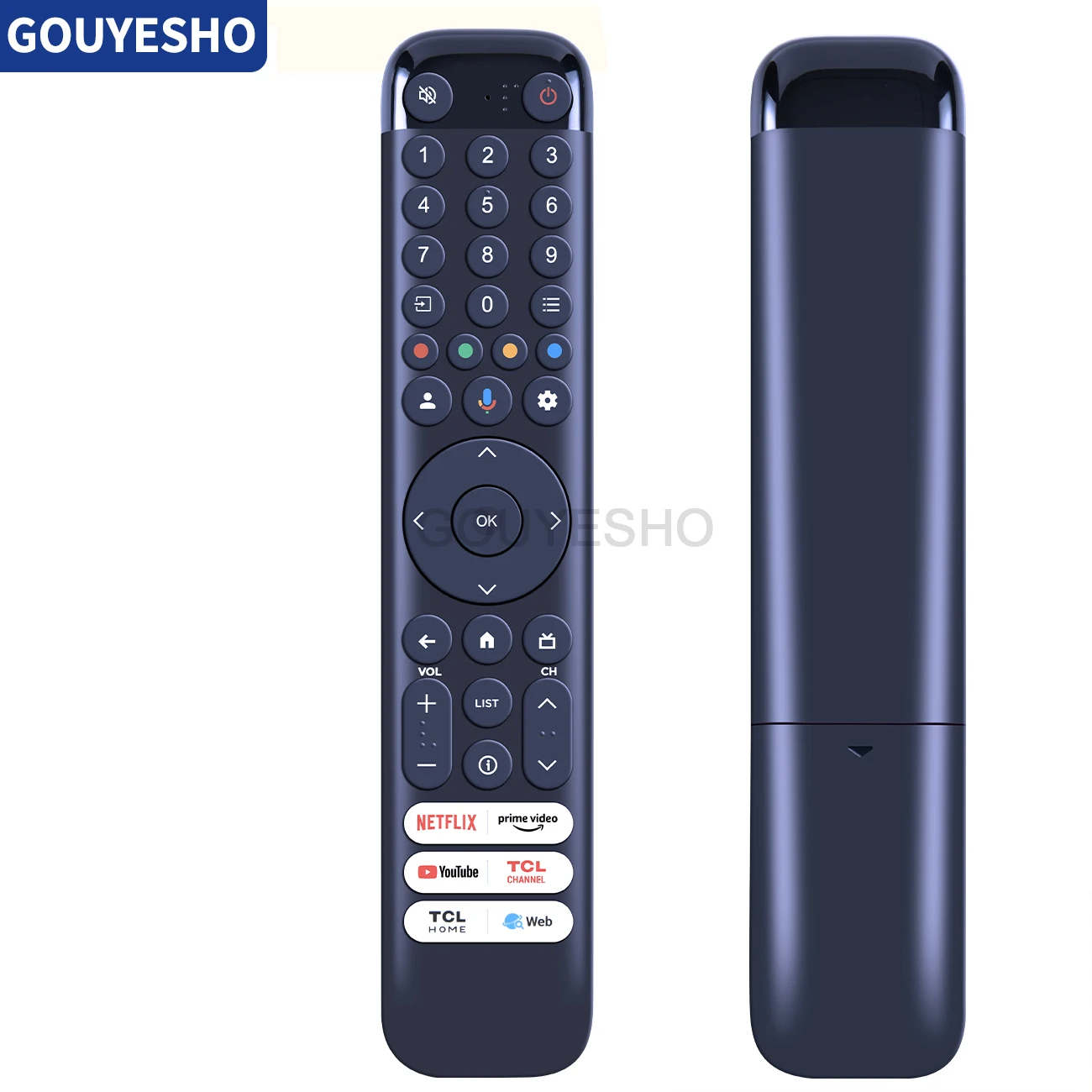 New RC833 GUB1 Voice Remote Control For TCL QLED Smart Google TV 50 55 65 75C645 P745 C745 C845 43LC645