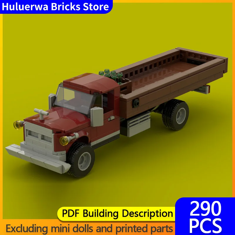 

Модель городской автомобиль MOC, строительные кирпичи, сверхмощный грузовик, модульная технология, детские праздничные подарки, сборка игрушек, костюм