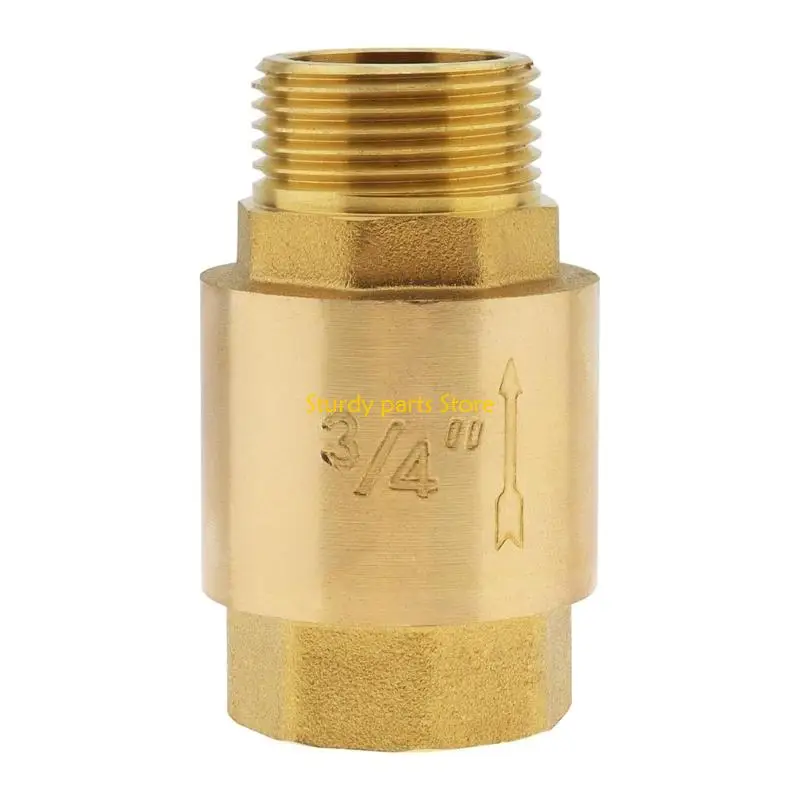 

97QC Brass Check Valves 3/4 Inch Way Flows Control Preventer Valves for Water Pumps